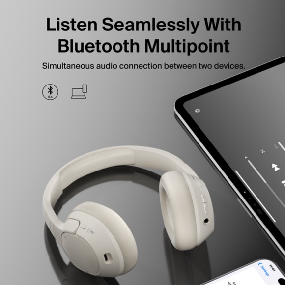 Belkin SoundForm Isolate Noise Cancelling Headphones - Picture 5 of 14